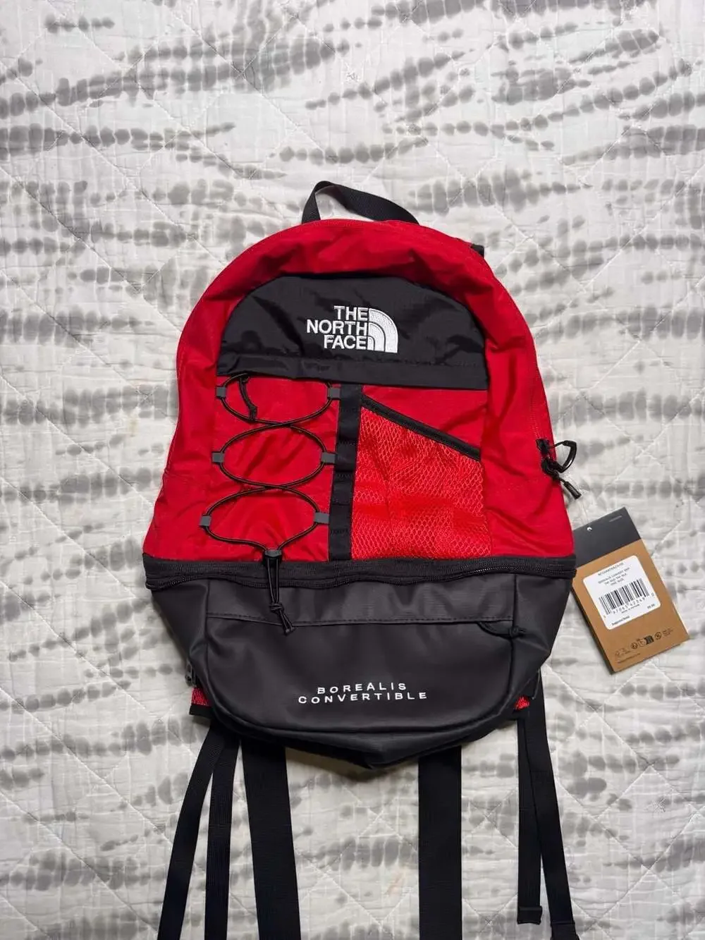 The North Face Borealis Convertible Backpack Fanny Pack Red Black